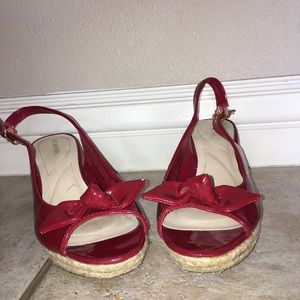 Vintage cherry red pin up heels